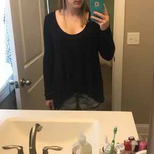 Free People thermal knit sweater